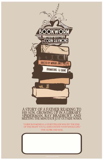 Bookworm Poster by Pearl Rachinsky
