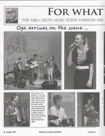 Photos of Óga's CD Release Party by Phil Wirth, The Ceili's photgrapher
