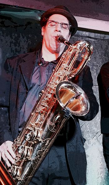 Mike Scharf - Baritone Sax: Never Misses the Low Bop
