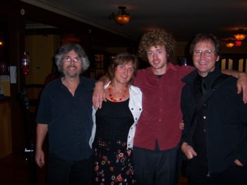 with James McRae, Jim Lambert and Sean Mooney at the Herriot Bay Inn, Quadra Island
