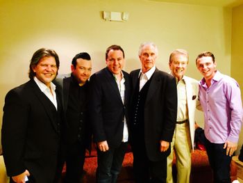 The Righteous Brothers. L to R; Bucky Heard, Neil, Eric Breslow, Bill Medley, Wink Martindale, and Jacob Tolliver
