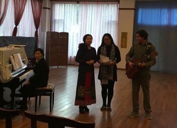 Little musical offering to teacher's faculty in Chengdu, China. March 2016
