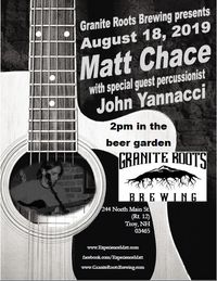 Matt Chace acoustic w/ John Yannacci on percussion