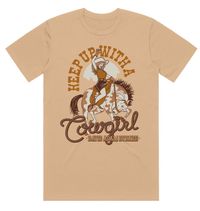 Keep Up With A Cowgirl Tee