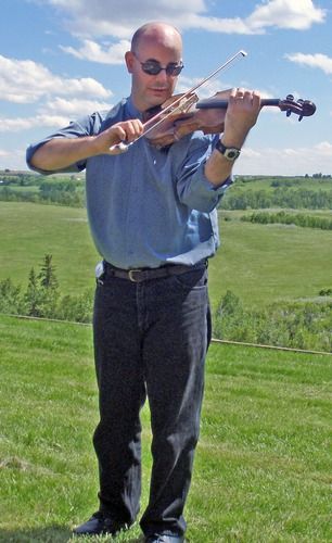 Playing at a wedding in June 2008
