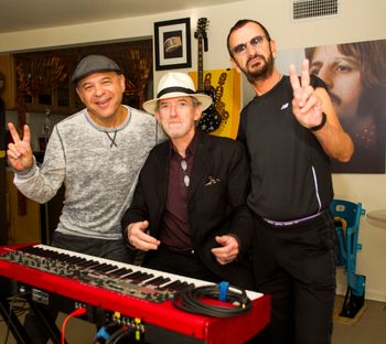 With Ringo and Benmont Tench
