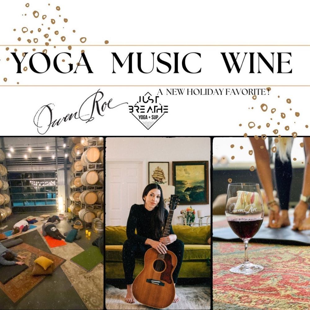 Live performance from Angela Soffe at Owen Roe Winery with yoga by Just Breathe SUP. Click on image to book your tickets!