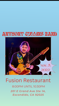Anthony Cullins Band live at Fusion
