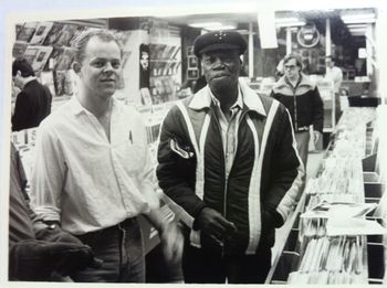 Hangin' out with AC Reed at Sounds Good record store (Uof C) 1983
