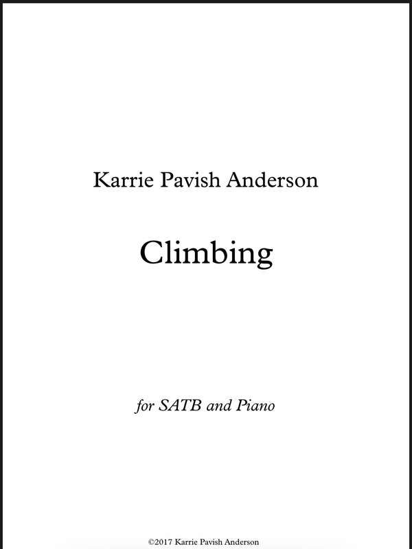Climbing SATB / Piano Score