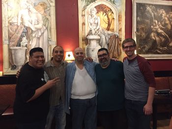 Elvis Aparicio, Les, Geoff Thurman, & Peter Estes after Geoff's show in Fresno, CA
