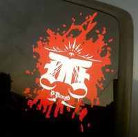 D-RaNGD Red & White Logo 8 Inch Decal