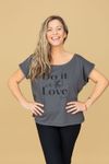 Women's T-Shirt "Do It With Love" deluxe edition hand embroidered handbestickt