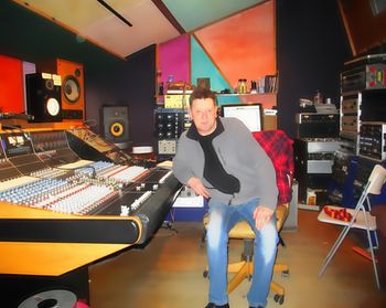 Kenny at Fish factory Mixing console - Feb 2014
