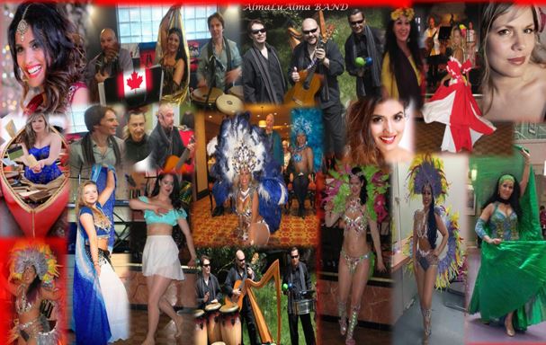 AlmaLuAlma Music: A collage of images that represent AlmaLuAlma's Diverse Canadian Music!