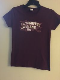 Ladies Burgandy T-shirt>>ONLY SMALL LEFT!!