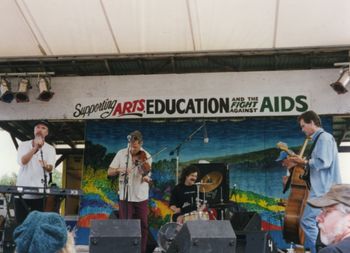 with The Hix, Grassroots Festival, cir. 1995
