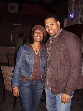 With Eric Roberson at the Indy Soul Mixer.
