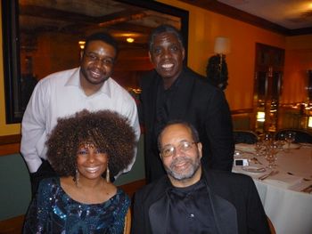 Jason Patterson, Hilliard Greene, myself & Nat Adderly Jr. at my NYE show in NYC.
