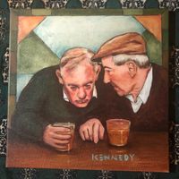 Reproduction of Whiskey of Truth Oil Painting (10"x10")