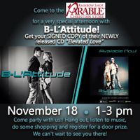 B-L'Attitude at Parable Bookstore!  