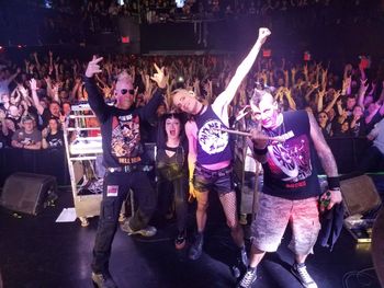 Andee with KMFDM in NYC

