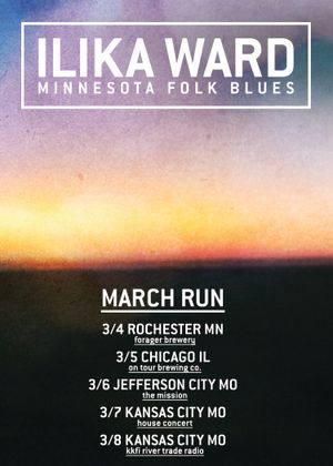 Along with our two shows in February - Big Turn Music Fest in Red Wing, MN 2/21-2/22, and Really Livin' Living Room Series in Winona on 2/29 - we're excited to announce our shorty March run through the Midwest.  