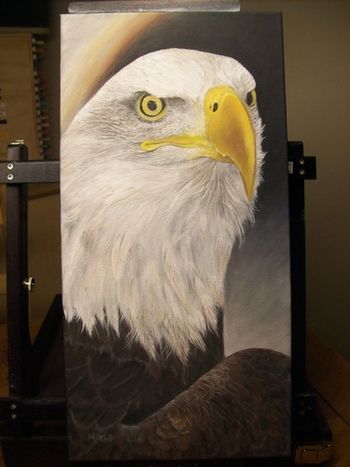 "Freedom" painted on gallery canvas 10x20 by MarLiz (Marty's Liz)
SOLD
