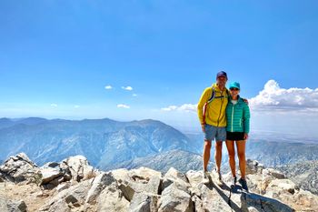 Courtney and I at the summit of Mt. Baldy.
