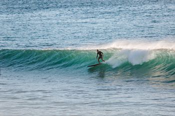Surfing in Baja
