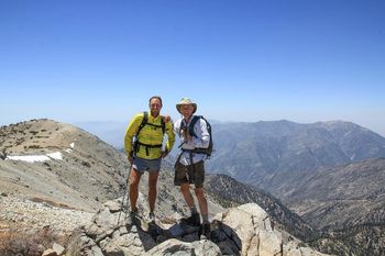 Jimmie and I at the summit of Mt. Baldy
