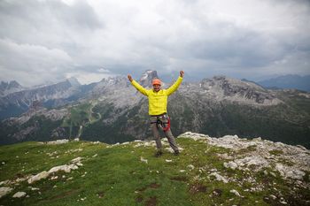Climbing in Cortina d Ampezzo, Italy
