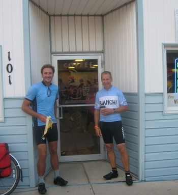 Paul Johnson and I, riding across Iowa, Ragbrai '07.

