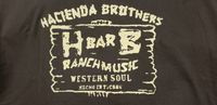 Hacienda Brothers T-shirt BROWN w Cream Ink