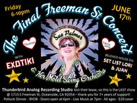 Tickets For Sue Palmer & her Motel Swing Orchestra & Exotiki - the LAST concert on Freeman Street!