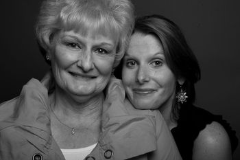 With my mom.  Heather Brand photo.
