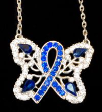 Blue Butterfly Necklace 