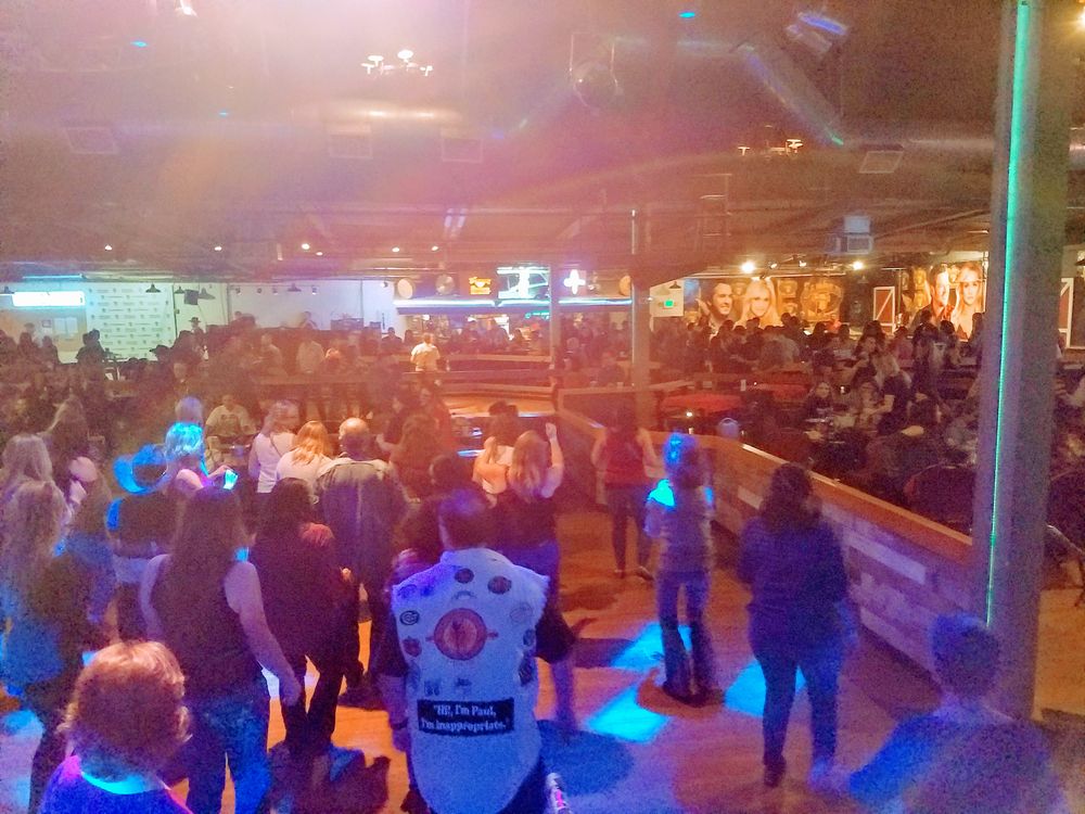 Crowd Dancing at the Saddleback