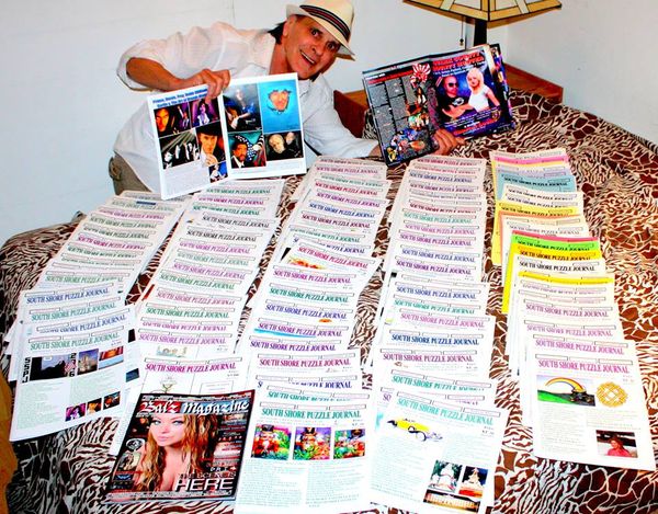 ABOVE: This is exactly how many magazines I have written for every month from 2006 to 2015. And I am still writing for them now, so I'd have to add another 40 or so onto the pile to bring it up to date. My next deadline is June 9, 2019. My celebrity stories are the centerfold article and I've been writing for them for over 13 years. ✍️