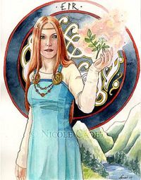 Eir, goddess of healing. Image by Nicole Cadet
