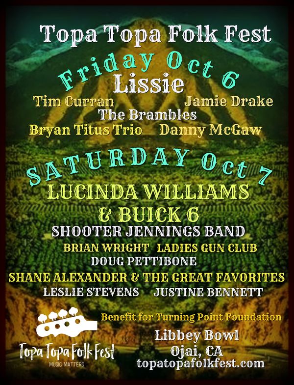 THE BRAMBLES ARE HONORED TO BE A PART OF TOPA TOPA FOLK FEST OCT 6&7