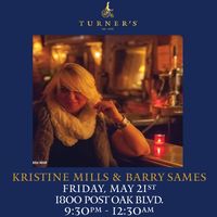 Kristine Mills with Barry Sames late night at Turner's