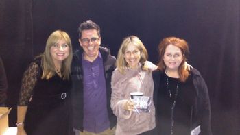 Frances Black, Me, Sharon Shannon, Mary Coughlin, Breaffy Arena, Dec 2015
