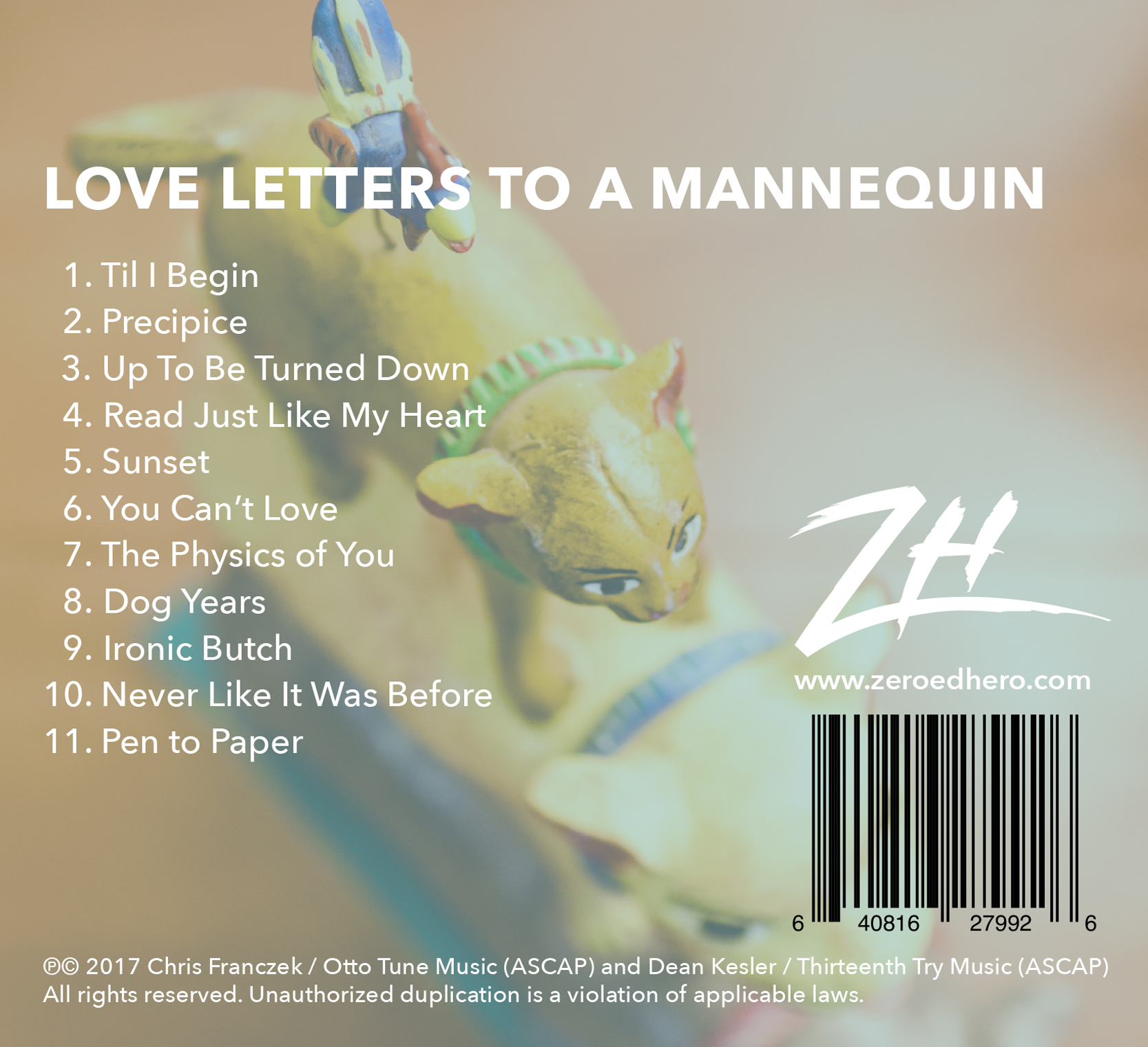 Love Letters to a Mannequin<br>
Back cover