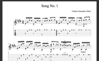 Song No. 1 (sheet music/TAB)