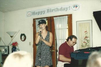 Singing with Dad (Peter Martin) in Rocklin, Ca.
