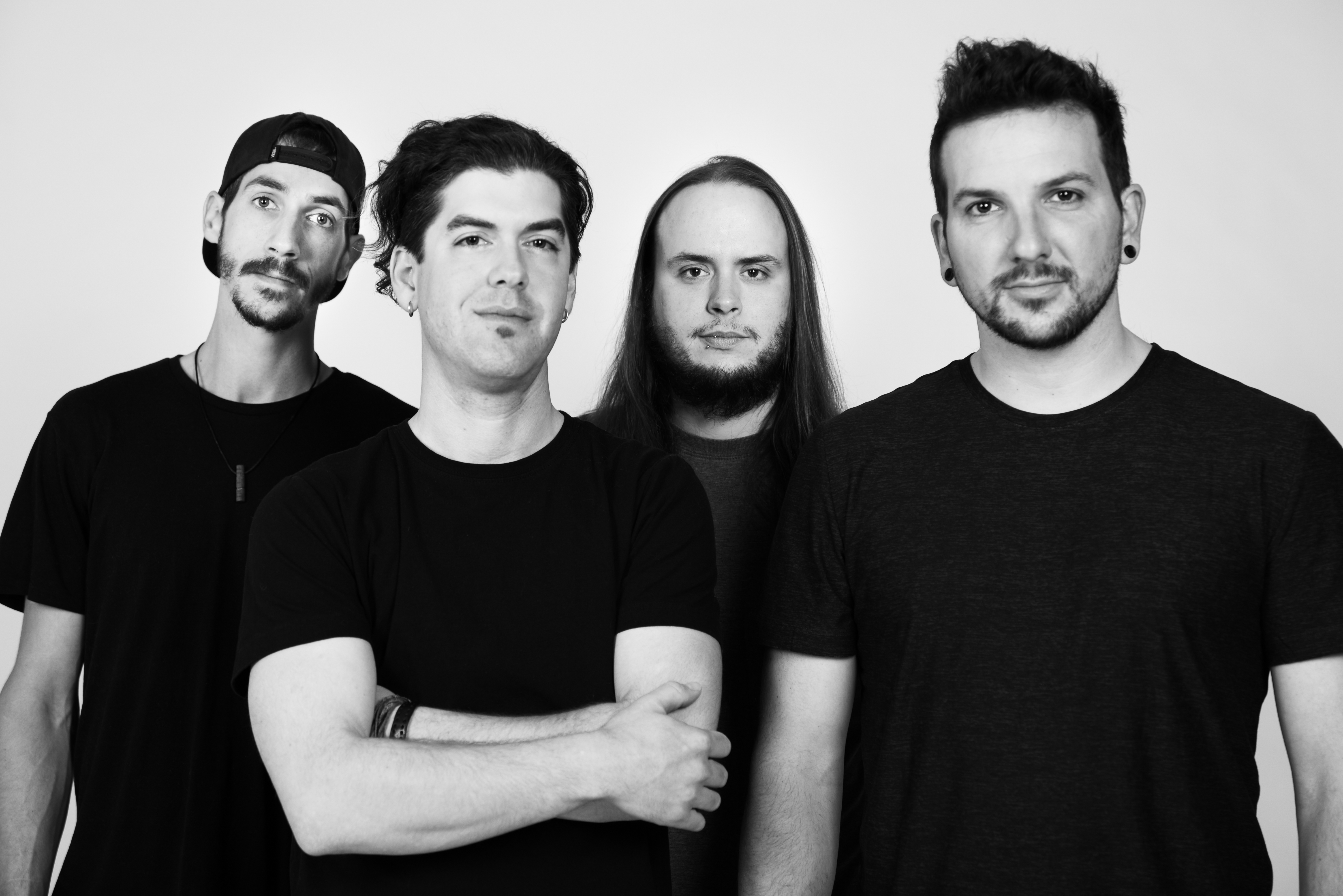 Gottweist is (from left to right): Kevin Lacoste (drums), Alex Soucy (guitar/backing vocals), Alexandre Myre (bass/backing vocals), Marco Lavigne (vocals/guitar)
