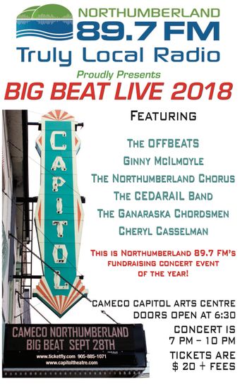 BIG BEAT LIVE 2018 at the Capitol Theatre in Port Hope
