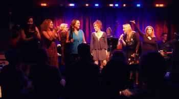 At the end of the night with amazing vocalists including Janis Siegel from The Manhattan Transfer and Lauren Kinhan from New York Voices
