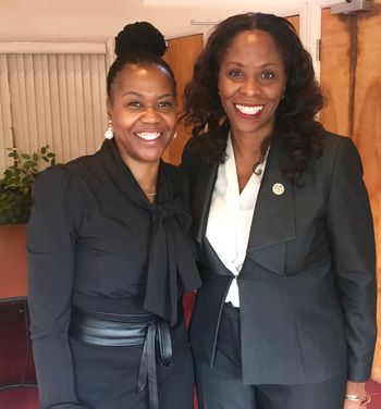 KimParis with Rep. Stacey Placket, (D) US Virgin Islands
